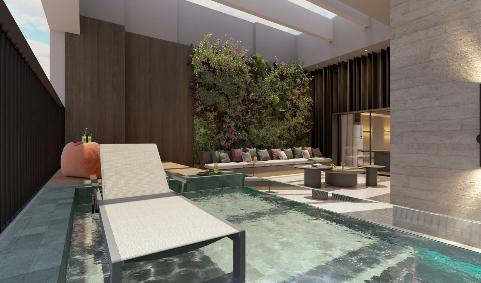 Sky pool no rooftop